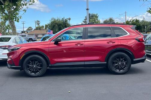 Radiant Red Metallic 2025 Honda CR-V Hybrid Sport AWD