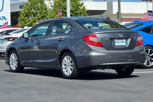 Gray 2012 Honda Civic EX-L