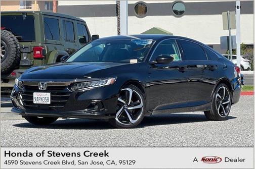 Crystal Black Pearl 2022 Honda Accord Sport SE 1.5T