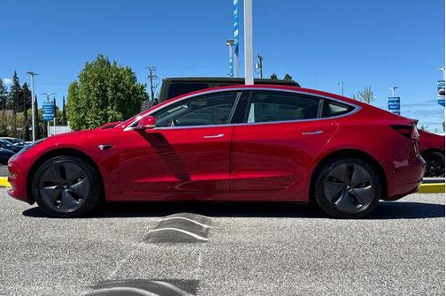 Red Multi-Coat 2018 Tesla Model 3 Long Range