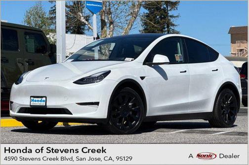 Pearl White Multi-Coat 2020 Tesla Model Y Long Range Dual Motor All-Wheel Drive