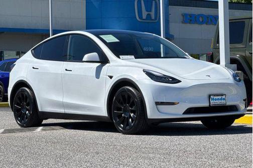 Pearl White Multi-Coat 2020 Tesla Model Y Long Range Dual Motor All-Wheel Drive