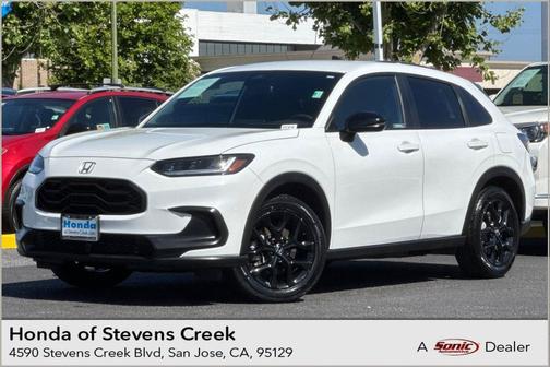 Platinum White Pearl 2023 Honda HR-V 2WD Sport