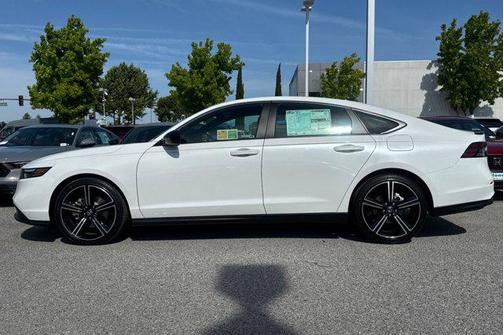 Platinum White Pearl 2025 Honda Accord Hybrid Sport