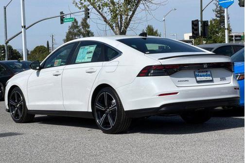 Platinum White Pearl 2025 Honda Accord Hybrid Sport