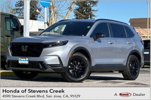 Solar Silver Metallic 2025 Honda CR-V Hybrid Sport AWD SUV