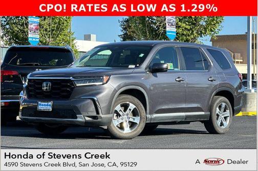 Modern Steel Metallic 2023 Honda Pilot AWD EX-L 8 Passenger