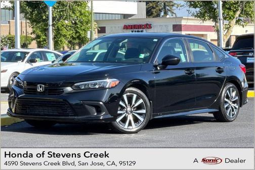 Crystal Black Pearl 2022 Honda Civic EX