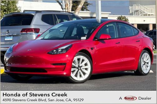 Red Multi-Coat 2021 Tesla Model 3 Standard Range Plus