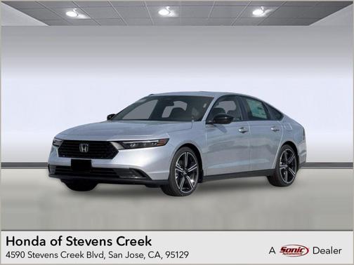 Solar Silver Metallic 2026 Honda Accord Hybrid Sport
