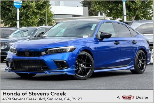 Aegean Blue Metallic 2024 Honda Civic Sport