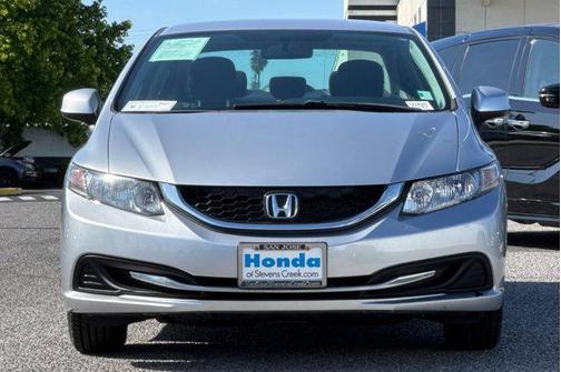 Alabaster Silver Metallic 2013 Honda Civic LX