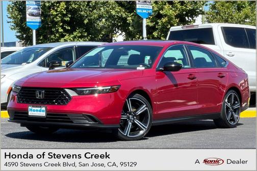Radiant Red Metallic 2023 Honda Accord Hybrid Sport