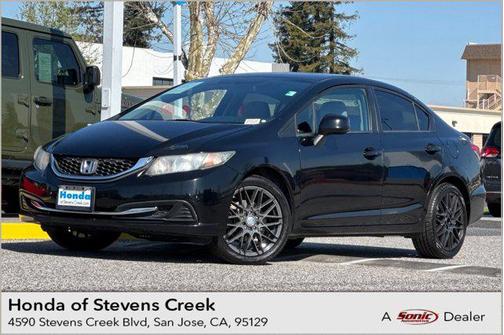 Crystal Black Pearl 2013 Honda Civic LX