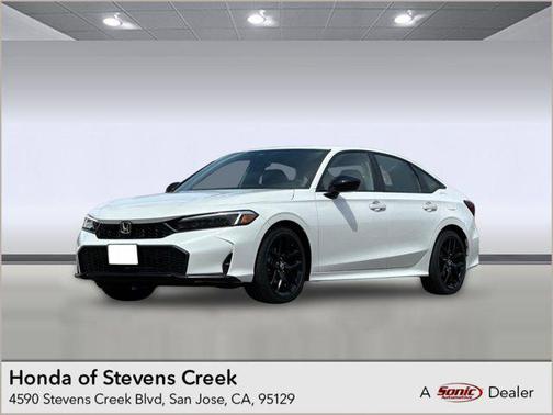 Platinum White Pearl 2026 Honda Civic Sport Sedan