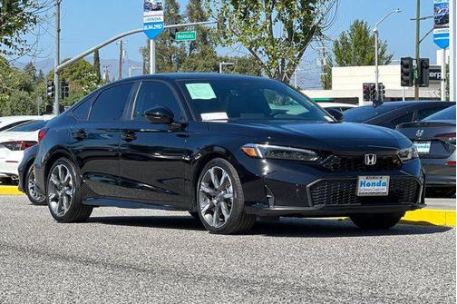 Crystal Black Pearl 2025 Honda Civic Hybrid Sport Touring