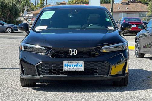 Crystal Black Pearl 2025 Honda Civic Hybrid Sport Touring