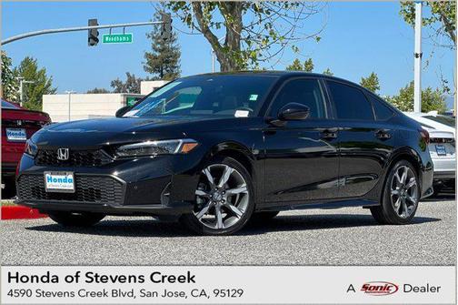 Crystal Black Pearl 2025 Honda Civic Hybrid Sport Touring