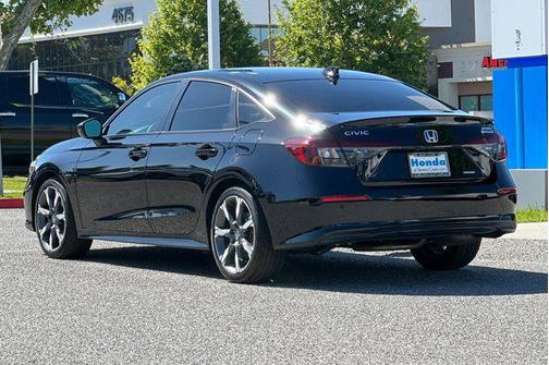 Crystal Black Pearl 2025 Honda Civic Hybrid Sport Touring