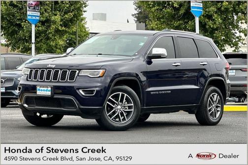 True Blue Pearlcoat 2017 Jeep Grand Cherokee Limited