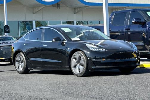 Solid Black 2019 Tesla Model 3 Mid Range