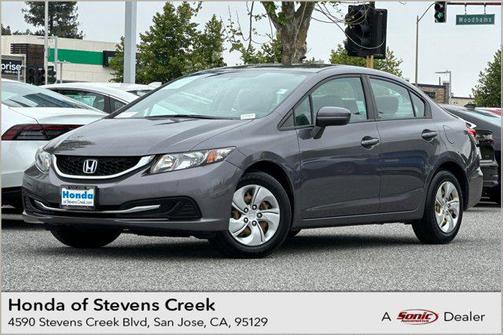 Gray 2015 Honda Civic LX