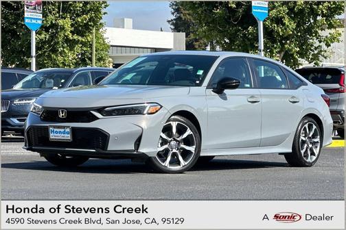 Gray 2026 Honda Civic Hybrid Sport Touring