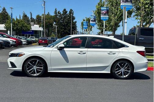 Platinum White Pearl 2024 Honda Civic Touring