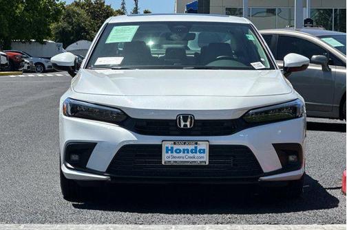 Platinum White Pearl 2024 Honda Civic Touring