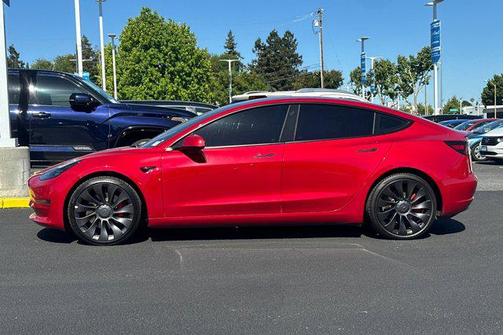 Red Multi-Coat 2023 Tesla Model 3 Performance