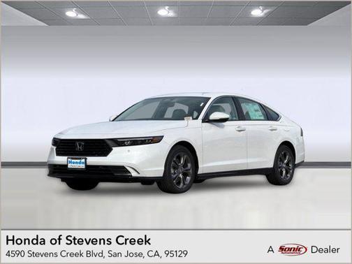 Platinum White Pearl 2026 Honda Accord Hybrid EX-L