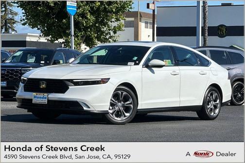 Platinum White Pearl 2023 Honda Accord EX