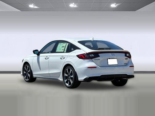 Platinum White Pearl 2026 Honda Civic Hybrid Sport Touring