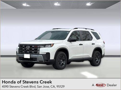 Platinum White Pearl 2026 Honda Pilot TrailSport