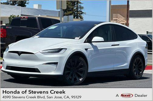 Pearl White Multi-Coat 2022 Tesla Model X Dual Motor All-Wheel Drive