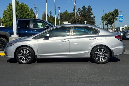 Alabaster Silver Metallic 2013 Honda Civic EX