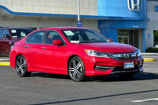 Red 2017 Honda Accord Sport
