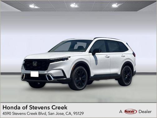 Platinum White Pearl 2026 Honda CR-V Hybrid Sport Touring AWD