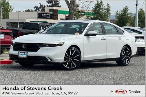 Platinum White Pearl 2023 Honda Accord Hybrid Touring