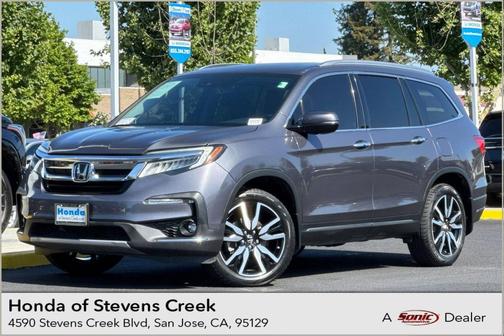 Modern Steel Metallic 2020 Honda Pilot AWD Elite