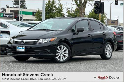 Crystal Black Pearl 2012 Honda Civic EX