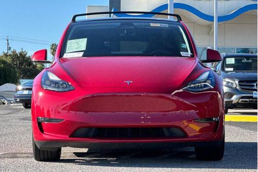 Red Multi-Coat 2022 Tesla Model Y Performance Dual Motor All-Wheel Drive