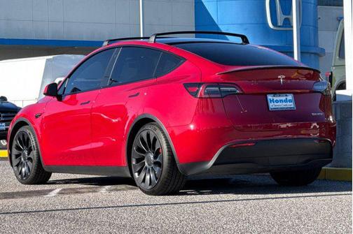 Red Multi-Coat 2022 Tesla Model Y Performance Dual Motor All-Wheel Drive