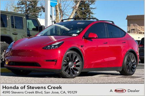 Red Multi-Coat 2022 Tesla Model Y Performance Dual Motor All-Wheel Drive