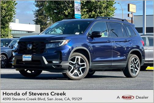 Obsidian Blue Pearl 2023 Honda Passport AWD Elite