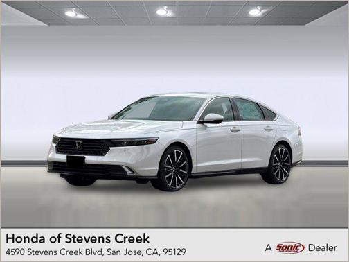 Platinum White Pearl 2026 Honda Accord Hybrid Touring