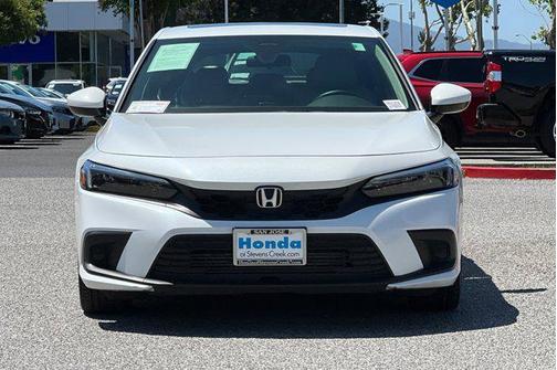 Platinum White Pearl 2023 Honda Civic EX-L