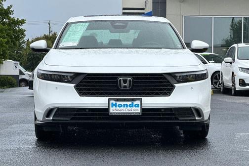 Platinum White Pearl 2025 Honda Accord Hybrid Touring