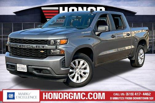 Satin Steel Metallic 2021 Chevrolet Silverado 1500 Custom