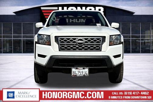 Glacier White 2022 Nissan Frontier SV